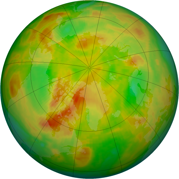 Arctic ozone map for 07 June 1980